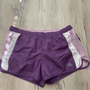 Adidas Women's Two-Tone Purple Athletic Shorts